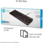 Clavier filaire HP - USB - AZERTY - K1500