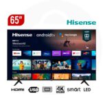 Smart TV Numérique Hisense 65A6G - Ultra HD 4K - 65" - Netflix/Youtube - noir - garantie 06 mois