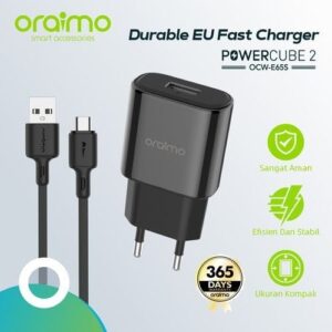 Chargeur Oraimo Type C - ORAIMO POWERCUBE 2 OCW-E65+C53 - Charge Rapide - Couleur Noir
