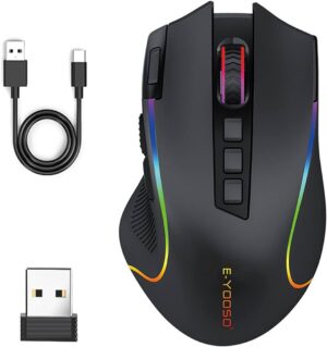 Souris gaming sans fil rechargeable E-YOOSO