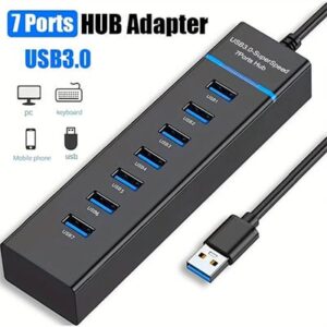 Multiplicateur port USB3.0 Hub À 7 Ports Pour Ordinateurs Et Autres Périphériques USB