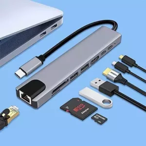 Adaptateur USB Hub 3.0 Type-c, 8 en 1