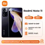 Xiaomi Redmi Note 11 4G – 128GB ROM – 6+2GB RAM – 2SIM – 50+8+2MP – 5000mAh – Garantie 12 Mois