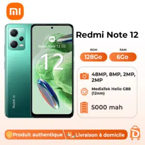 Xiaomi Redmi Note 12 - 5G- 6,67" - 128Go ROM/4+2Go RAM - 2SIM - 50+8+2MP - 5000mAh - Garantie 12 Mois