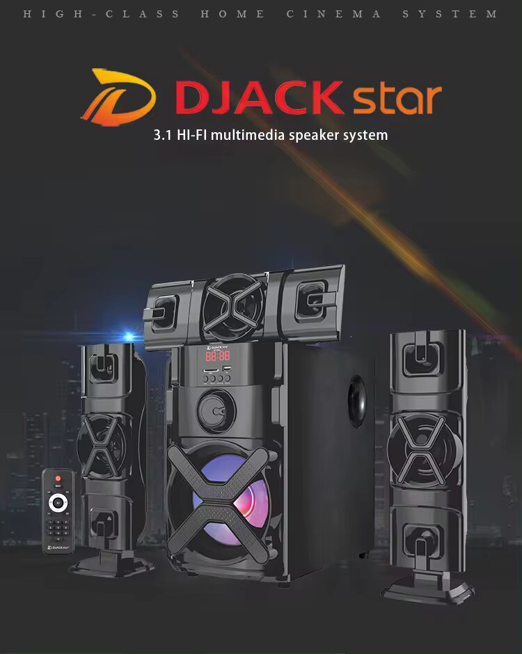 Woofer Djack AK-1903S – 3 en 1 – HiFi Bluetooth haut-parleurs multimédia au Cameroun