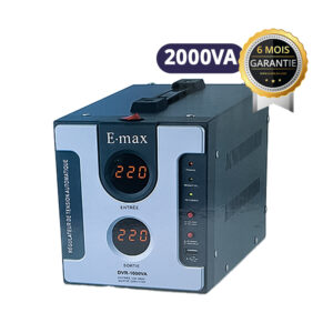 Régulateur de Tension Automatique - Emax - 220 - 2000VA - 06 Mois de garantie