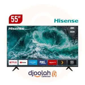 Smart TV Hisense 55 pouces - SERIE A6- 4K UHD - LED - Noir