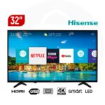 TV Smart Led HISENSE 32″ –32A4GS – FHD Numérique – Noir- 12 Mois Garantie