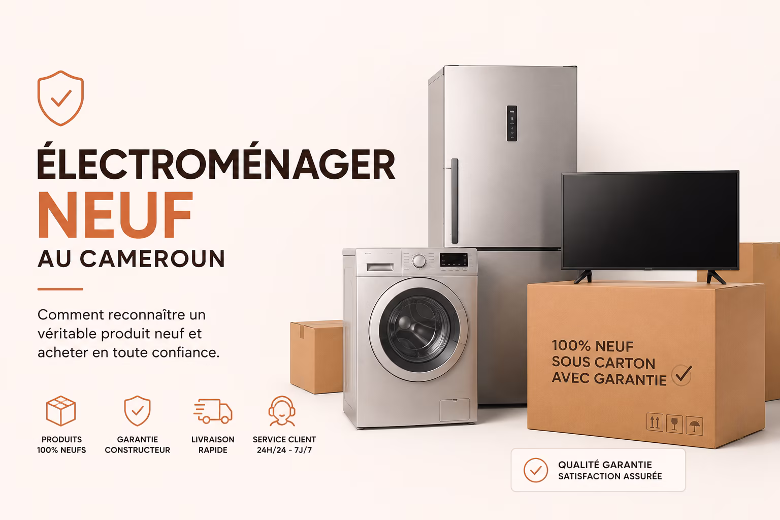 Électroménager neuf au Cameroun livré par Djoolah