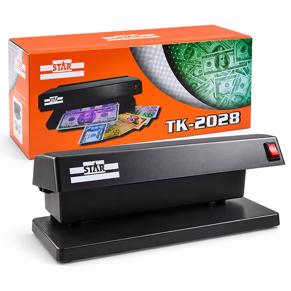 Détecteur de faux billets STAR TK-2028 noir avec double lampe ultraviolette pour vérifier les billets de banque au Cameroun
